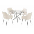 thumbnail image 4 of Ensemble de salle à manger K-Living 5 pièces en beige, 4 of 6