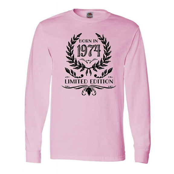 Inktastic Born in 1974 Limited Edition Long Sleeve T-Shirt
