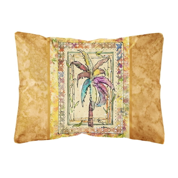 Carolines Treasures 8614PW1216 Palm Tree Canvas Fabric Decorative Pillow, 12H x16W, multicolor