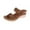 Brown, variant on LOVZFMLL Platform Wedge Sandals For Women with Arch Support Two Band Floral Summer Casual Slides Open Toe Slip On Slippers Black 5.5