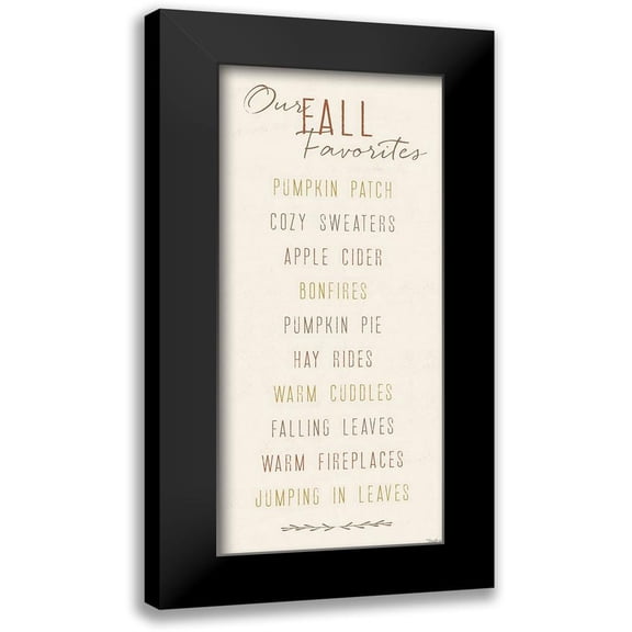 Louise, Gigi 8x14 Black Modern Framed Museum Art Print Titled - Our Fall Favorites