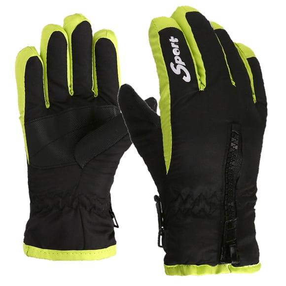 Fiudx Guantes de Invierno para Niños y Niñas, Mitones de Nieve Resistentes Al Viento, Material Ligero y Transpirable, para Esquí, Snowboard, Ciclismo, Equipo Deportivo para Exteriores, de 2 a 5 Años,