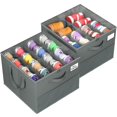 thumbnail image 1 of Organizador de zapatos NestOrganix Closet, tamaño grande, 16 a 24 pares, gris, 1 of 8