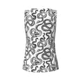 thumbnail image 5 of Easygdp Hand Drawn Snake Women's Workout Tank Top, Running Top, Hiking Shirt, Quick-Dry for Running, Yoga, Hiking - Medium, 5 of 9