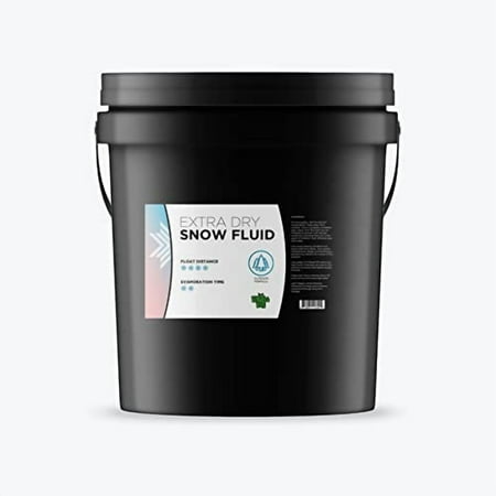 Froggy's Flakes® - EXTRA DRY - OUTDOOR FORMULA-5 Gallon Pail - Snow Juice Machine Fluid by Froggy's Fog® - (>30 Foot Float / Drop) Highly Evaporative Formula
