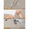 thumbnail image 6 of Women's Long Raincoat with Hood Outdoor Lightweight Windbreaker Rain Jacket Waterproof, 6 of 7