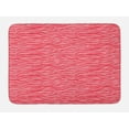 thumbnail image 1 of Pink Zebra Bath Mat, Wavy Zebra Stripes Camouflage Savannah Safari African Animal Motif, Non-Slip Plush Mat Bathroom Kitchen Laundry Room Decor, 29.5 X 17.5 Inches, Dark Coral and Pink, Ambesonne, 1 of 2