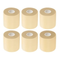 Uxcell Foam Pre Wrap Athletic Tape 30 Yard, 6 Rolls non-Adhesive Prewrap Headbands for Hair Soccer Sport , Natural Color
