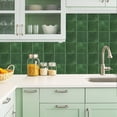 thumbnail image 2 of czcpp-Peel and Stick Backsplash \u2013 Wall Tile for Kitchen Backsplash 9"x9" Self-Adhesive Tile Backsplash for Bathroom 3D Wall Stickers (4 Sheets, Green), 2 of 4