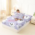 thumbnail image 4 of Manfei Cartoon Cute Ghost Halloween Twin Fitted Sheet,Harvest Print Bedding,2pcs,1 Fitted Sheet and 1 Pillowcase, 4 of 6