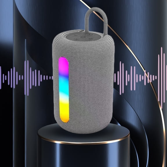 AZXY Bluetooth Speaker,Portable Speaker Waterproof,Shower Speaker Bluetooth Waterproof,Bluetooth 5.3 Wireless Outdoor Speakers with Subwoofer Lights for Home Outside