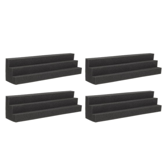 WHAMVOX  4 Pcs Sound Insulation Foams Panel Proof for Walls Indoor Acoustic Travel Black