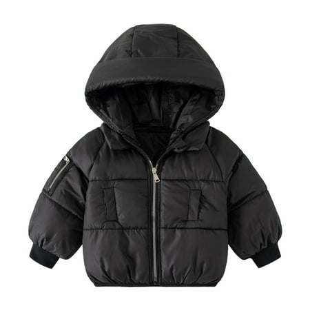 

Kids Child Toddler Baby Boys Girls Solid Long Sleeve Patchwork Winter Coats Jacket Hooded Outer Outwear Outfits Clothes Ski Jacket Kids Boys Big Boy Jackets Boys Winter Jacket Boys Fall Hooded Jacket