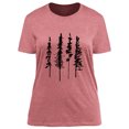 thumbnail image 5 of XCHQRTI Pine Tree Tshirt Graphic Tees Sunset Women Ladies Tee Shirts Nature Short Sleeve, 5 of 9
