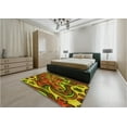 thumbnail image 5 of Ahgly Company Machine Washable Indoor Square Transitional Saffron Red Area Rugs, 6' Square, 5 of 7