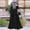 Black, variant on Zorckvet Womens Summer Dresses Crewneck Long Lace Long Sleeve Fashion Plus Size Dress for Women