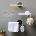thumbnail image 2 of Matsuzay Toallero montado en la pared Soporte autoadhesivo para baño Oficina Hotel Organizador reutilizable Soporte para colgar Accesorios Blanco Type3 NO3 Matsuzay HA064219-01B, 2 of 6