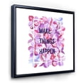 thumbnail image 3 of Designart 'Make Things Happen On Purple Flowers' Traditional Framed Canvas Wall Art Print, 3 of 5