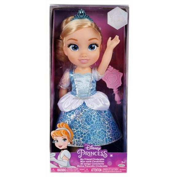 Disney Princess My Friend Cinderella Doll 14 inch Tall Includes Removable Outfit, Tiara, Shoes & Brush