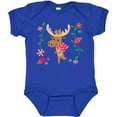 thumbnail image 3 of Inktastic Woodland Moose Spring Flowers Girls Baby Bodysuit, 3 of 5