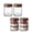 10 OZ-4P, variant on 4 Pack 6oz Airtight Chia Seed Pudding Jars with Wooden Lids, Glass Screw Top Containers for Overnight Oats, Yogurt, Food Storage & Wet Specimen, Breakfast Meal Prep