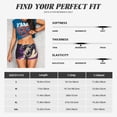 thumbnail image 3 of Kdxio Astronaut Floating purple Space Print Workout Shorts for Women Seamless Soft Smooth Gym Yoga Scrunch Active Shorts, 3 of 5