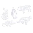 thumbnail image 1 of 6 uds., Pájaro, pingüino, cerdo, bolsa, insignia, de Animal, alfileres, broche de resina acrílica, broche de resina acrílica, broche de resi Fernando Broche Resina Transparente, 1 of 8