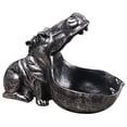 thumbnail image 1 of Resin Hippopotamus Storage Box Statue Creative Hippo Sculpture Key Candy Container Home Table Decoration Gift, 1 of 9