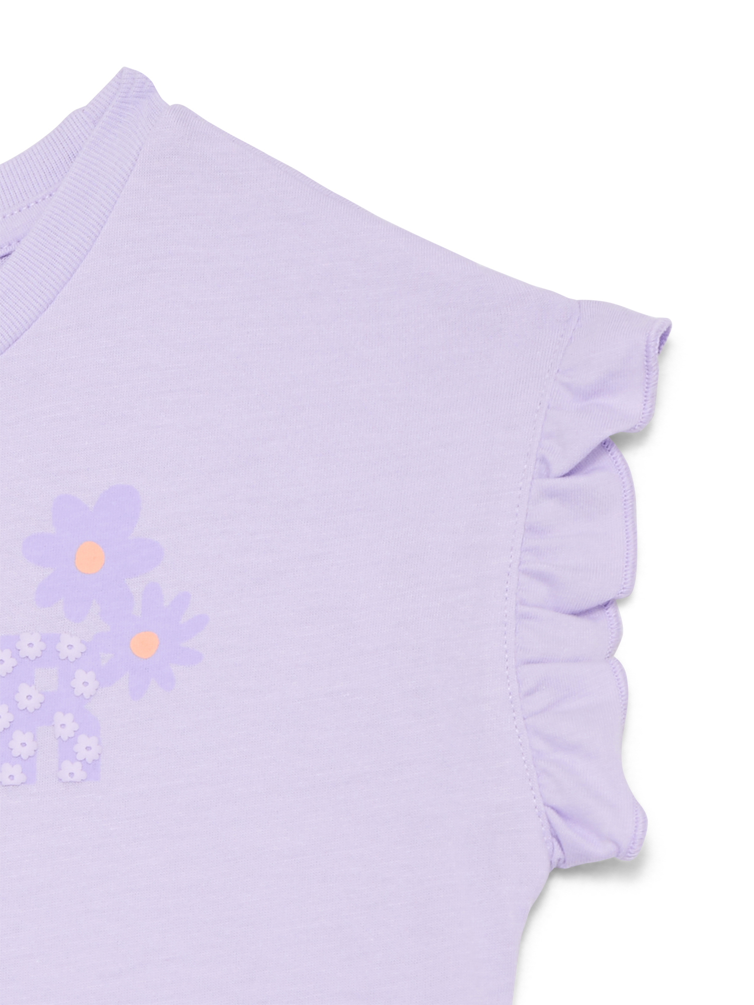 Wonder Nation Girls Ruffle Dolman Tee, Sizes 4-10