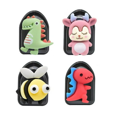 

4PCS Animal Car Hooks Wall Mounted Home Decor Flower Sundries Holder Hooks Multifunctional Mask Key Organizer Hanger Hanger