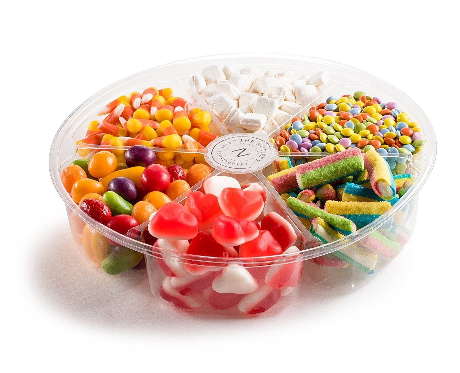 The Nuttey Candy Gift Set6 Sectional Candy Dish Assorted CandyCandy