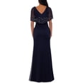 thumbnail image 2 of Betsy & Adam Women's Embellished Beaded Overlay Gown Blue Size 14, 2 of 2