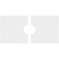 thumbnail image 4 of 24"W x 12"H x 4"ID x 8 1/4"C x 1"P Rectangle Architectural Grade PVC Contemporary Ceiling Medallion, Two Piece, 4 of 11