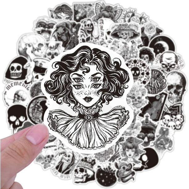 Goth Emo Care Bear Inspired Vinyl Sticker Decal Waterproof Sticker -   Canada