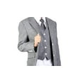 thumbnail image 3 of B-110 Gray 3Pc Compose Suit With Vest By Alberto Nardoni Brand Designer, 3 of 3