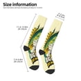 thumbnail image 2 of Haiem Bass Fish and Water Funny Novelty Crazy Design Cotton Socks Sports Socks Knee High Socks For Men, Women,1Pairs - Gift For Working Friends, 2 of 6