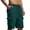 Green, variant on ctdiral Mens Linen Casual Shorts Elastic Waisted Drawstring Beach Shorts Solid Color Loose Fit Cargo Shorts Multi Pockets Lounge Shorts