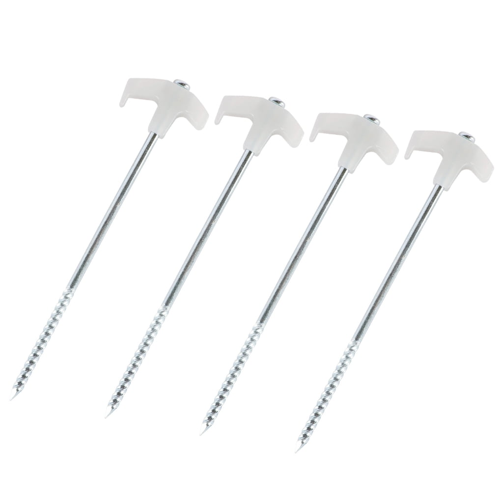 4/8/10Pcs Screw Canopies Stakes Ground Peg Florescent Long Screw Thread Tent Stakes Campings Peg for Fixings Campings Te