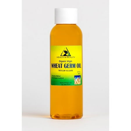 Wheat Germ Oil - WHEAT GERM OIL UNREFINED ORGANIC CARRIER COLD PRESSED VIRGIN RAW PURE 2 OZ