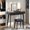 Brown, variant on Vanity Desk with Lighted Mirror, Flip Top Dressing Table with Stool, Charge Station, for Gilrs Women Vanity in Bedroom, White