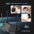 thumbnail image 2 of Router WiFi Tenda Negro AC1200 Doble Banda con 4 Antenas Externas, 2 of 8