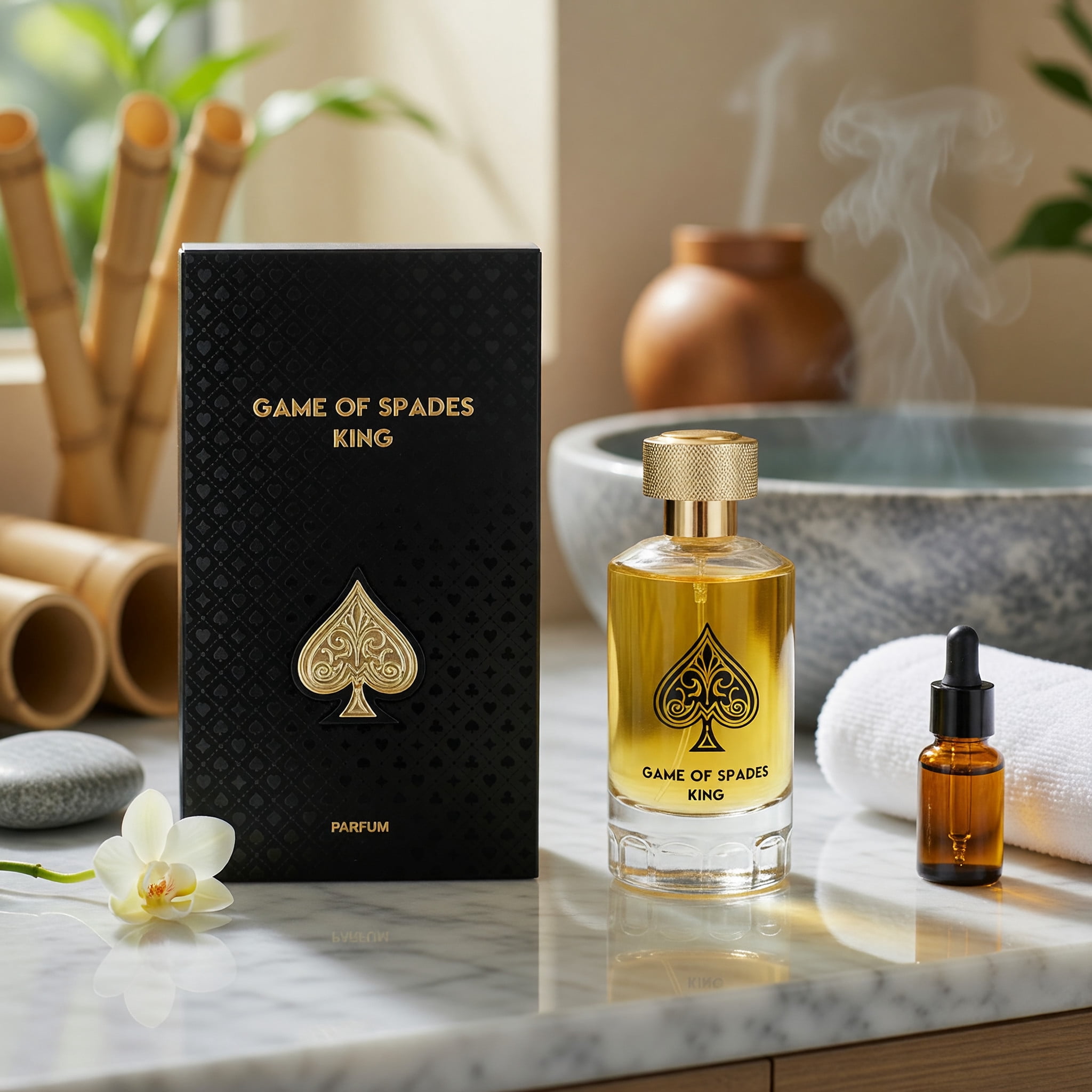 Jo Milano Game of Spades King Parfum, Unisex Fragrance, 3.4 fl oz Spray
