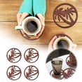 thumbnail image 1 of TIMIFIS Placemats 4Pcs Coconuts Tree Cup Mat Hollow Cup Mat Protection Desktop Dirt Prevention and Insulation Pad Place Mats, 1 of 8