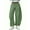 Green, variant on Women's Barrel Leg Sweatpant Drawstring Elastic Waisted Wide Leg Pants Casual Cotton Palazzo Trousers with Pockets