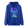 thumbnail image 4 of Sudadera de Cuello Redondo Para Mujer, Sudaderas Con Capucha de Gran Tamaño, Sudadera Con Patrón de Cosplay Para Otoño E Invierno, Abrigo Con Estampado de Características Odeerbi ODB139136, 4 of 8