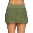 thumbnail image 2 of Classic Solid Mesh Layer Skort Swim Bottom Swimsuit, 2 of 2