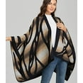 thumbnail image 2 of CoCopeaunt Women Shawl Wraps Zebra Poncho Open Front Cardigan Sweater Coat Cape Blanket Scarf, 2 of 6