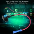 thumbnail image 3 of Car Fuse Adapter, 10Pcs Blade Fuse Holder, Practical Plastic + Metal Durable For Automotive Car Boat Marine Trike, 3 of 7