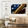 thumbnail image 4 of Elephant Stock American Freedom Wall Art - Horizontal Canvas Wall Art - Living Room Wall Decor - Flags Canvas - Blue And Gray Decor - 51" x 34", 4 of 4