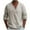 Beige, variant on ZCFZJW Mens Casual Button V Neck Henley Shirts Big and Tall Regular Fit Solid Color Long Sleeve Cotton and Linen T-Shirts Lapel Collar Pullover Tops Beige M